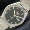 5 AUTOMATIC 6319A JAPAN MENS VINTAGE BLACK COLOR DIAL WATCH A701534-5 R206b-a701534