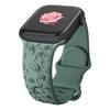 Ремешок с цветочной гравировкой для Apple Watch Band 40 мм, 44 мм, 41 мм, 49 мм, 45 мм, 38 мм, 42 мм, силиконовый браслет iwatch series 9 7 se 6 8 ultra 2