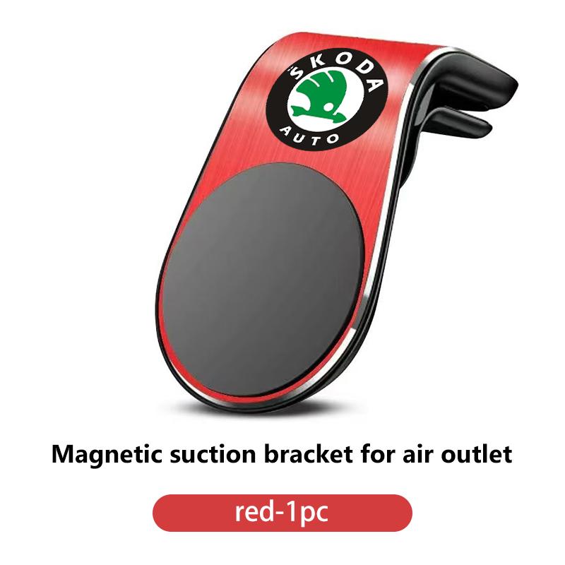 sfrab5 Car Magnetic L-Type Phone Holder Car Smart Phone Stand Clip For Skoda Kamiq Karoq Octavia 2 3 Rapid Scala Kami Fabia VII VRS