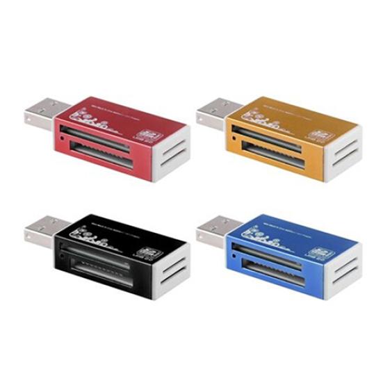 USB 2.0 All In 1 Multi Memory Card Reader for Micro SD SDHC TF M2 MMC MS PRO DUO
