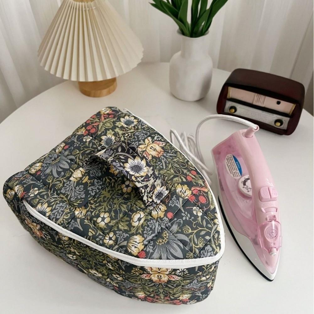 Zipper Closure Iron Storage Case Quilted Padding Steam Iron Bag for Household Travel