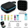 16 Slots 3ml Peptide Vial Storage Box with Multi-Color Silicone Caps Portable EVA Case for Fridge Lab Home Diabetes Insulin Kit