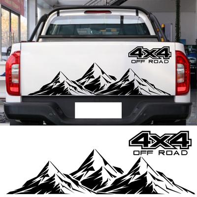 Наклейка на автомобиль Гора Графика Виниловая наклейка 4X4 Внедорожник Автомобиль Задние наклейки Стикер