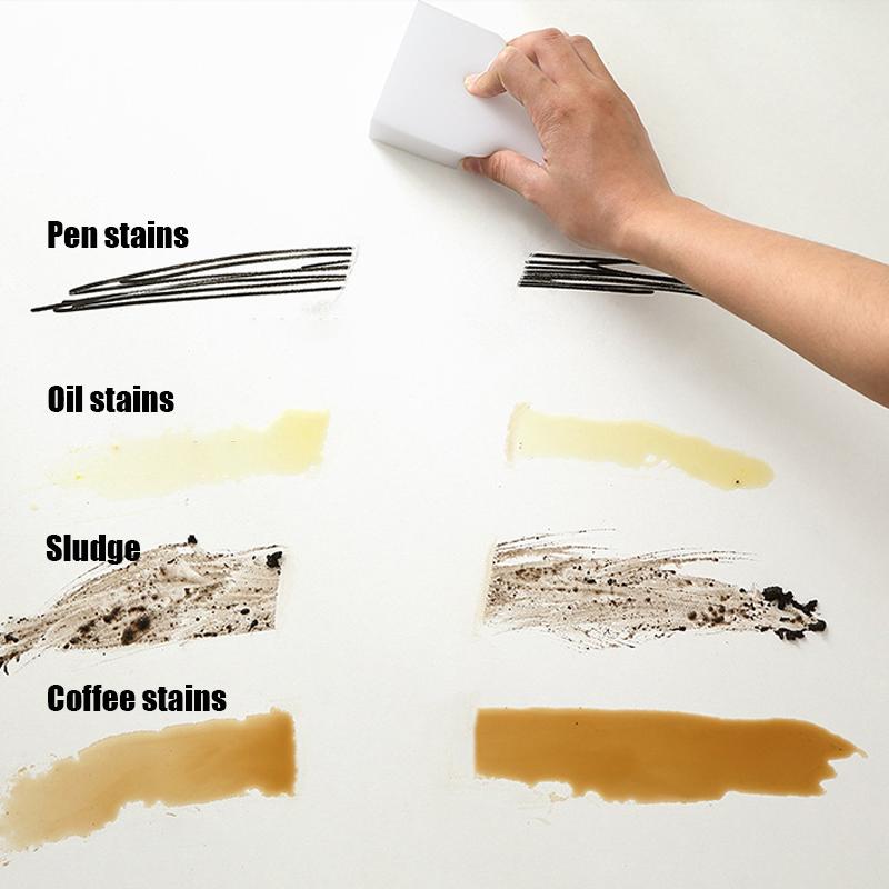 10 шт. Меламиновая волшебная губка-ластик Удаляет пятна для Детейлинга автомобиля Чистящая губка Кухня Офис Ванная комната Чистящие инструменты
