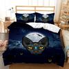 Boy/Girl Duvet Cover Set Home Textile Suit Gradient Cat Paw Print Bone Child Quilt Cover Bed Sets Animal Cat Comforter Cover New