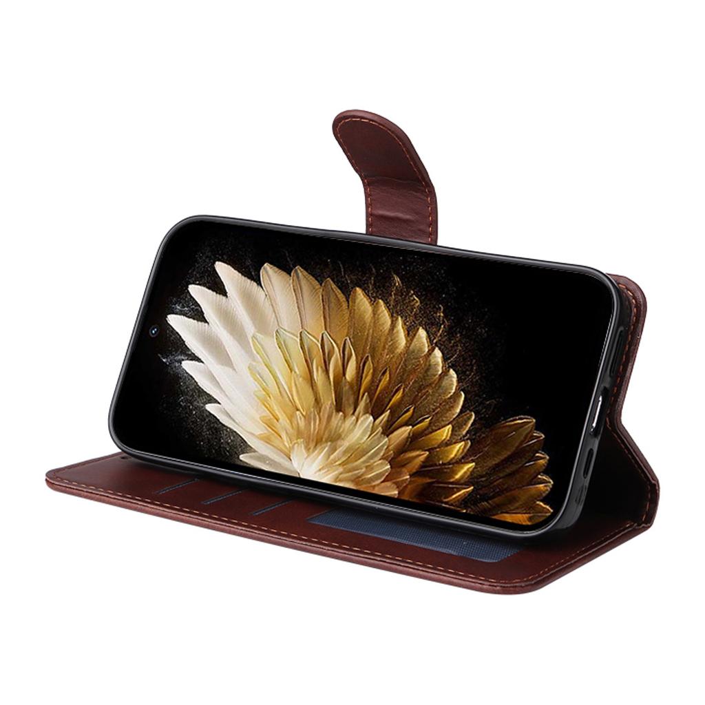 For TECNO Spark 40 Pro 4G PU Leather Wallet Case Phone Stand Cover with Tempered Glass