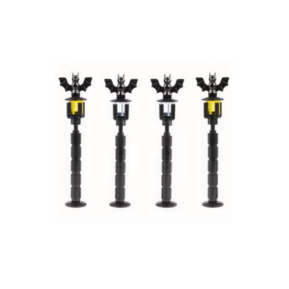 City Street Series Building Blocks Accessories Rail Transit Train Signal Light Railings Brick Toilet Flower Bed Phone Box Toy