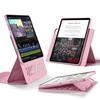 ESR IPad Pro Case Exclusive Rotating Case with Removable Magnetic 9 Adjustable Angle Rugged Shift Pink 12.9 (2022/2021, 6th/5th Generation) Cover,