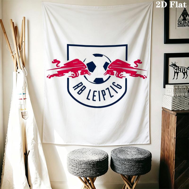 RB Leipzig Wall Tapestry Aesthetic Wall Hanging Printed Fabric Blanket Decorative Tapestries for Bedroom Living Room Home Decor