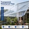 Thickened Transparent PVC Tarpaulin High-Transparency Garden Pergola Cover  Succulent Plant Cover