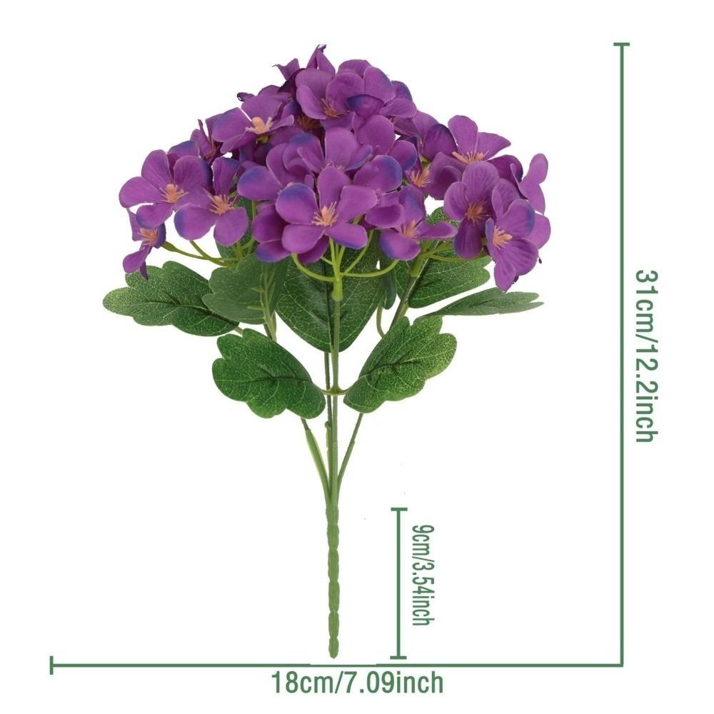 Dyed Edged Fake Flower Ball Silk Cloth Hydrangea New Simulation Flowers  Photography Props