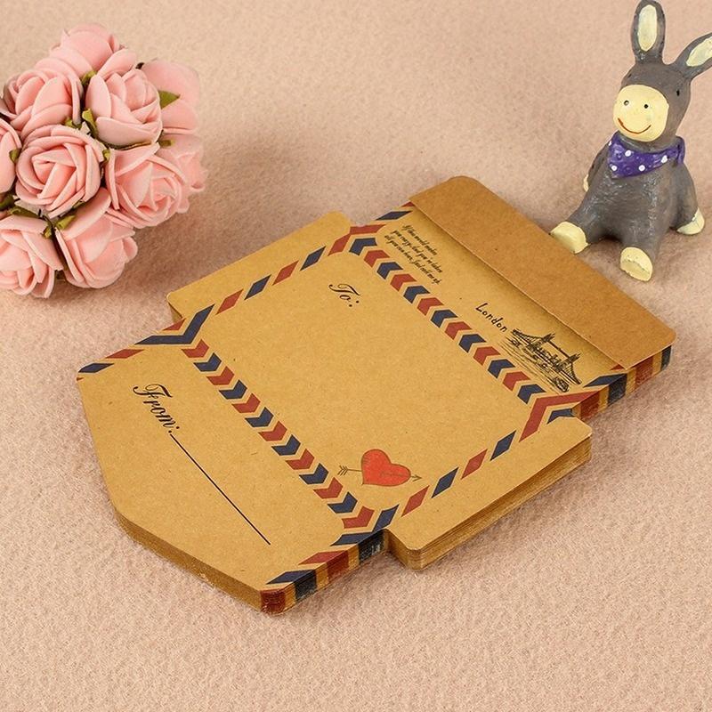 45 Sheets/set Retro Vintage Kraft Paper Envelopes Mini Cute Kawaii Cartoon Stationery Post Letter Envelope Gifts