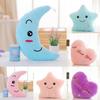 Colorful Illuminated Plush Pillows In Adorable Star Moon And Heart Shapes For Kids