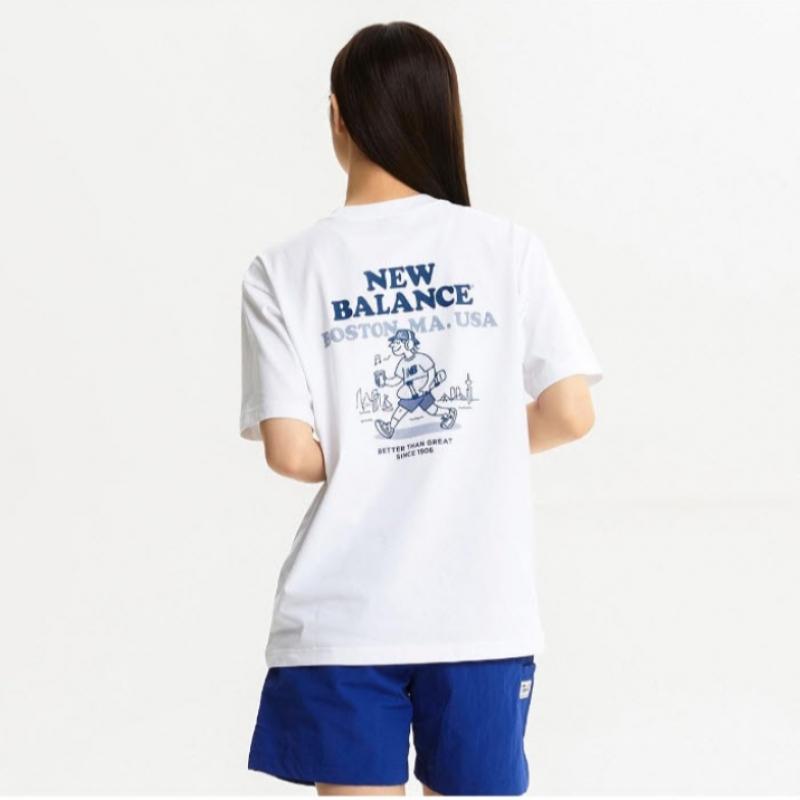 New Balance Футболка Kqj Nbnee21523 10 Uni Nb BOy BOstOn с коротким рукавом O