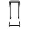 Console Table with Glass Top Black 98 x 35 x 81 cm Steel
