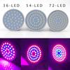 LED Grow Light with E27 Lamp Holder Clip-on Phyto Lamps 36/54/40/72LEDs for Indoor Plant Flowers Growth Growbox Greenhouse