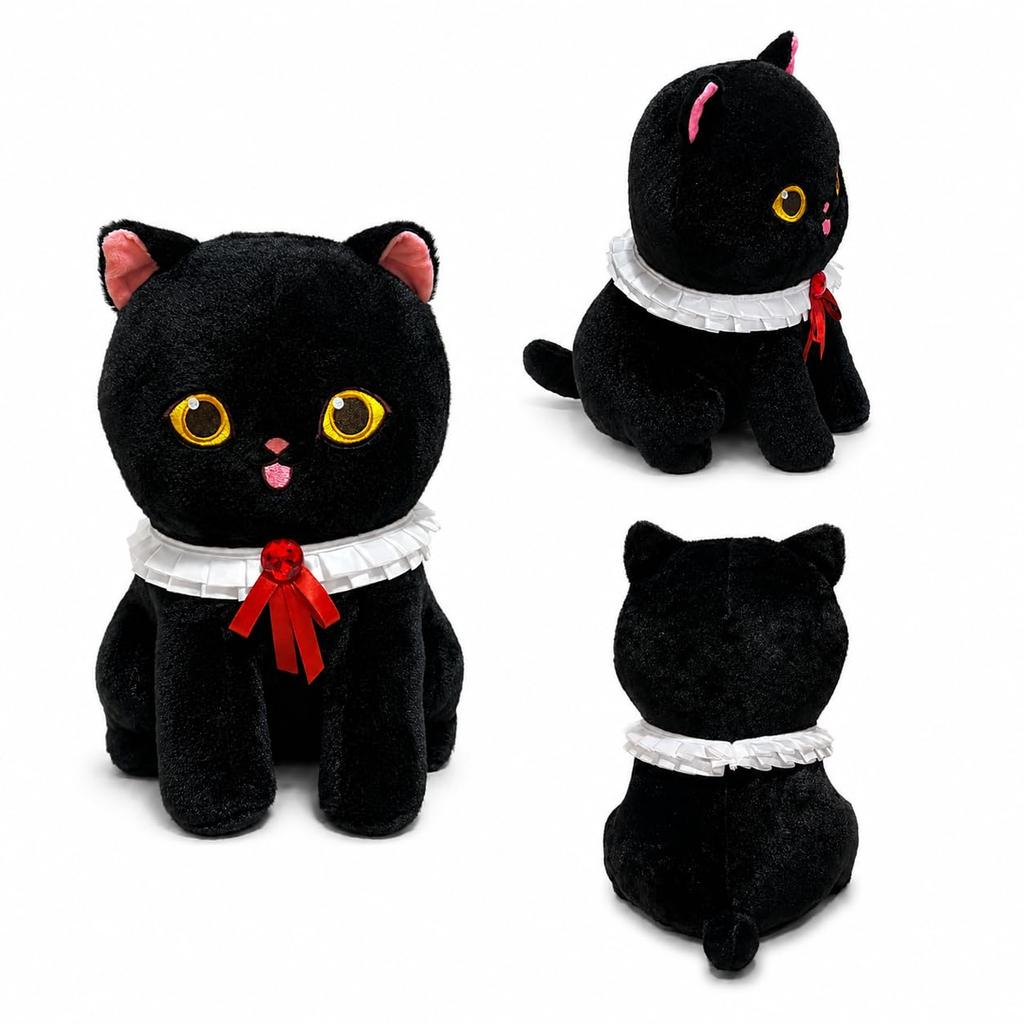 Black Kitten Nyan BIG Plush Toy mofusand TAITO Limited Big Size Unused Prize Amusement Prize Taito Limited ~Mofusand~