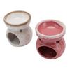 2 Pcs Ceramic Tealight Candle Holder Wax Warmer Long Lasting Essential Oil Burner Incense Diffuser