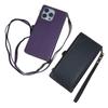 Кожаный чехол-кошелек Retro Crossbody для iPhone 17 со шнурком и слотами для карт