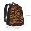 Африканский узор Mudcloth Горячая распродажа Рюкзак Модные сумки Узор Mudcloth Этнический Геометрический Богемный Минимализм Простой Африканский Mud