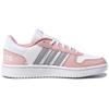 Adidas Neo Hoops 2.0 Comfortable Low-Top Sneakers Women Sneakers Pink White Silver FW5855