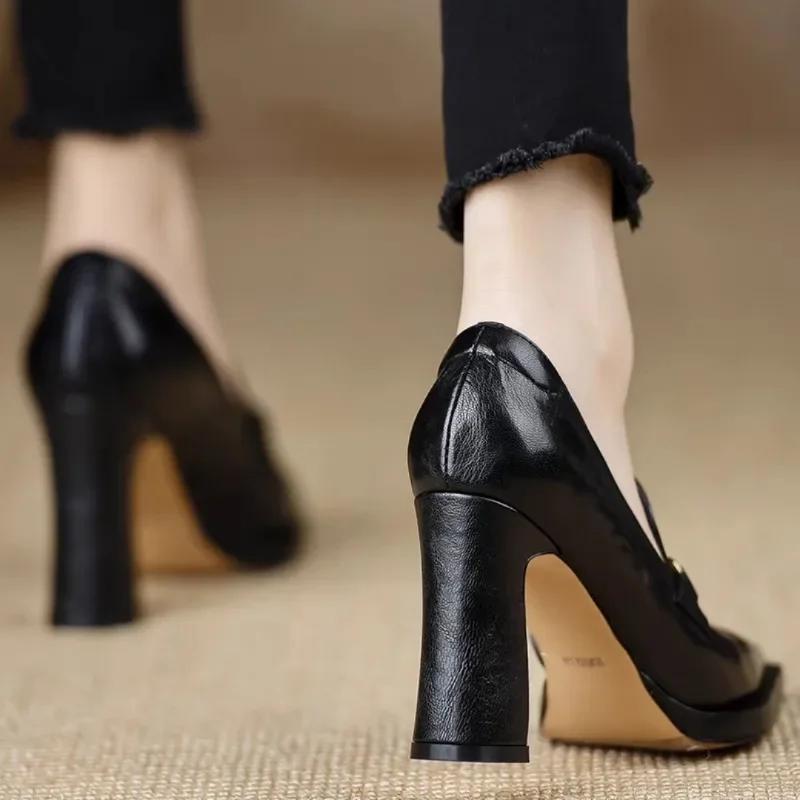 Fashion Luxury High Heels Women's Fashion 2025 Spring and Autumn Slippers Thick Heel Designer Casual Shoes Only Zapatos De Mujer
