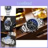 New Fashion Men's Quartz Watch Blue Light Gift Steel Strap Men's Watch Wholesale