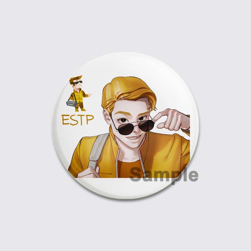 32/44/58 мм 58 мм 16 значков типов личности MBTI значок психологии ручной работы из жести броши нагрудный значок для рюкзака одежда подарочный аксессуар
