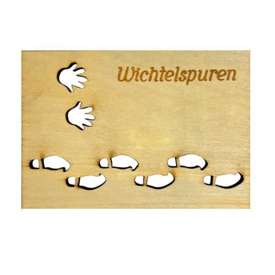 Рождественский декор Трафареты Деревянный гном Шаблон следа Многоразовые DIY Снег Живопись Гном Трафареты