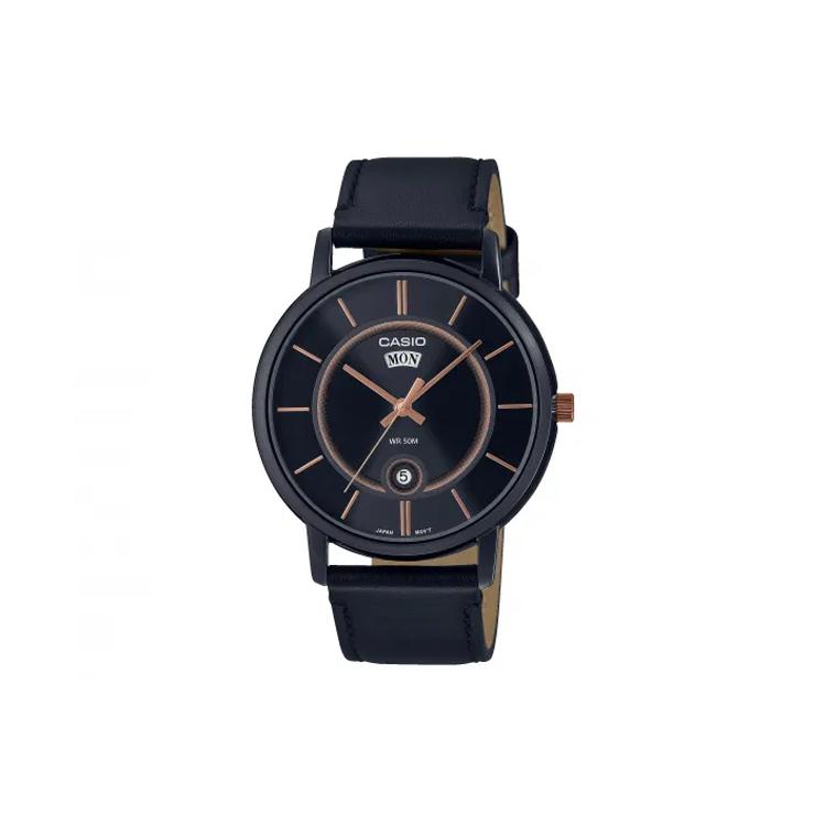 Casio Мужские часы Стандартная серия Черные MTP-B120BL-1A MTP-B120BL-1A