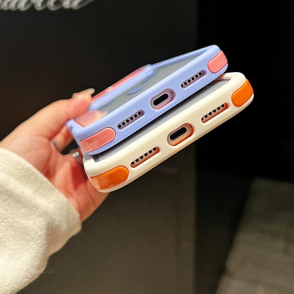 Применимо к чехлу для мобильного телефона iPhone17promax прозрачный контрастный цвет магнитное всасывание три в одном противоскользящий Apple 16 защитный чехол 15
