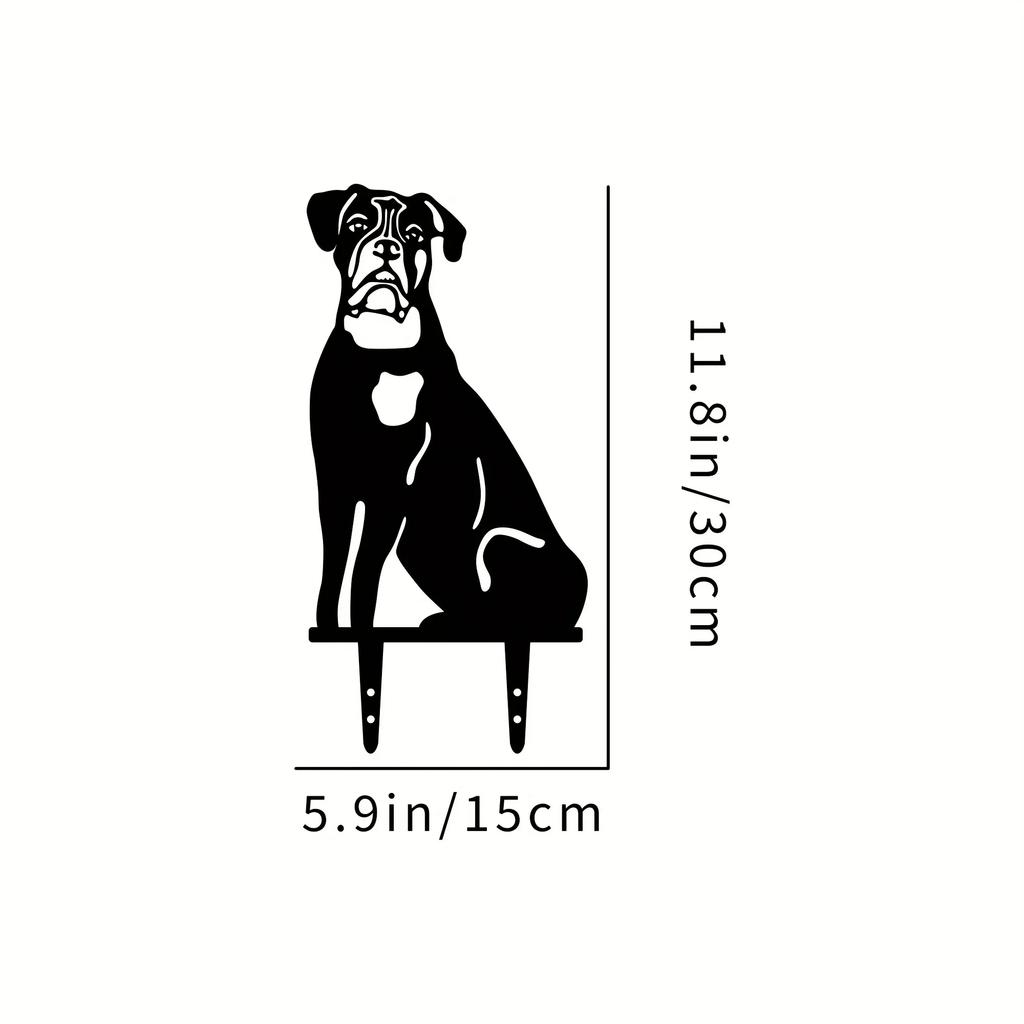 Металлические статуэтки собак для сада - Стильные колышки для газона на заднем дворе для фестивальных украшений