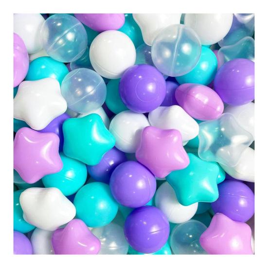 100Pcs Ocean Ball Pit Balls Safe Star Balls for Playrooms Sensory Perception Toys
