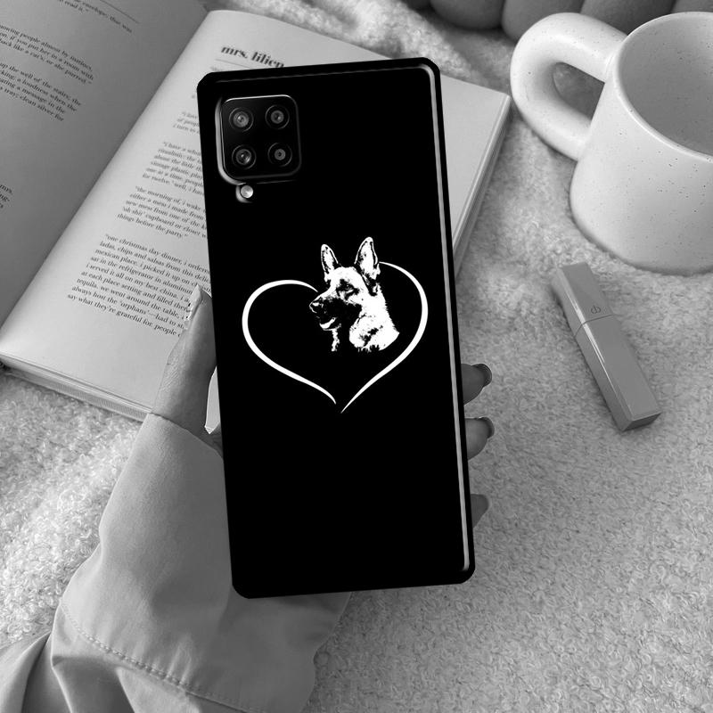 Мультяшная немецкая овчарка Чехол для Samsung Galaxy A55 A35 A15 A32 A12 A22 A52 A54 A34 A14 A56 A36 A26 A16 A13 A53 A06