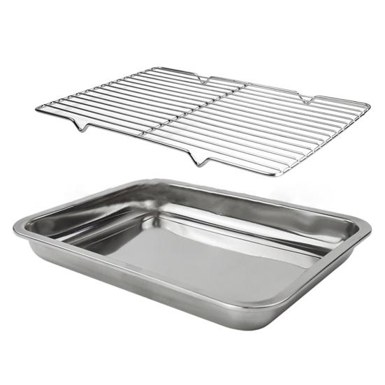 Охлаждающая стойка из нержавеющей стали Духовка Посудомоечная машина Безопасная выпечка Обжарка Барбекю Сетка для гриля Прямоугольная стальная проволока Полка для печенья Кухонные гаджеты