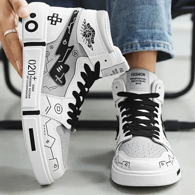 SYTK Мужская обувь 2024 Новые повседневные кеды на высокой подошве, студенческая мода, парная обувь для бега, дизайнерские кроссовки класса люкс для мужчин