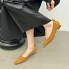 Elegant Dress Flats Shallow Mouth Shoes for Women 2024 Outdoor Slip On Pointed Toe Low Heel Women's Flats Sapatos Baixos