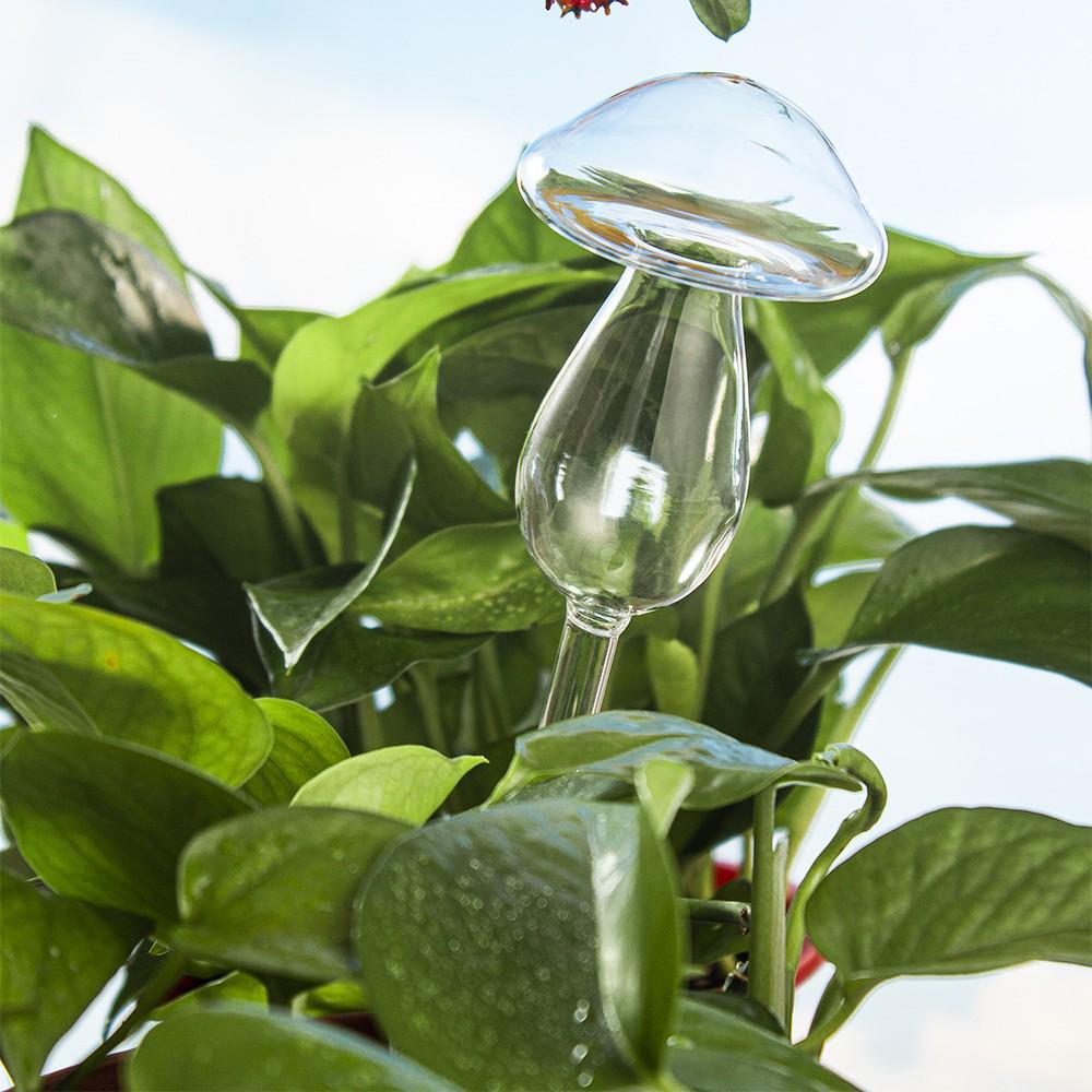 Mushroom Glass Drip Irrigation Device for Potted Plants