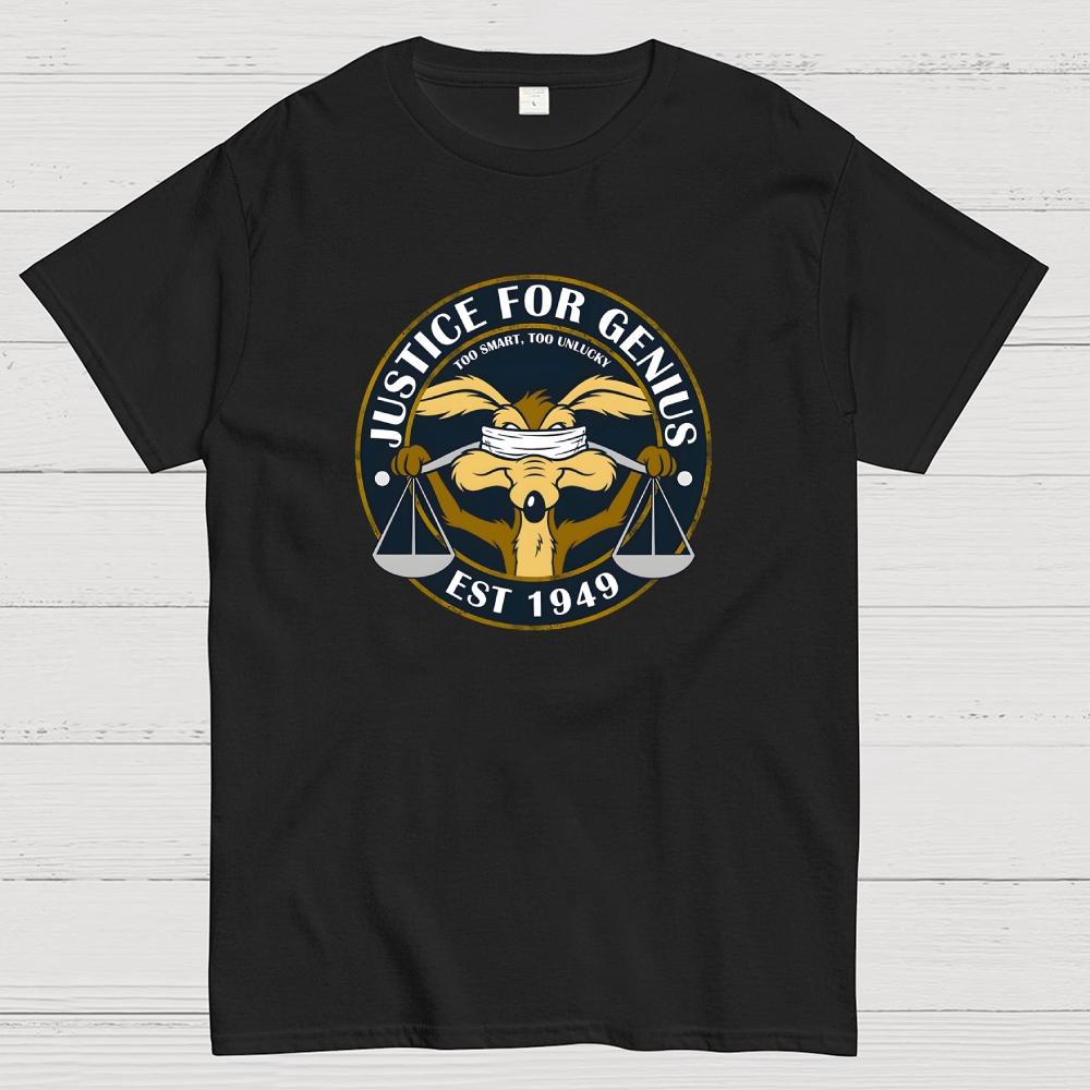 Justice for Genius Cotton Summer Casual Cool Loose T-Shirt