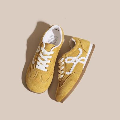 Нишевые кроссовки для тренировок Forrest Gump женские весна 2025 новая студенческая ретро универсальная обувь на плоской подошве повседневная спортивная обувь для скейтборда