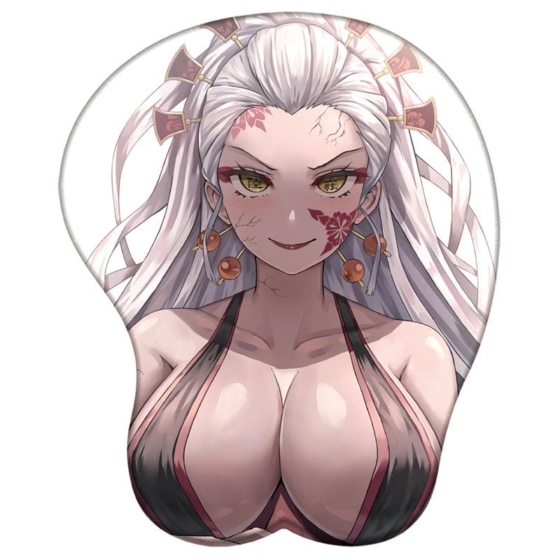 Nezuko Shinobu Mitsuri Tanjirou 3D силиконовый коврик для мыши Demon Slayer Поддержка запястья Коврик для мыши Аниме игры Сексуальная 3D подставка для запястий Коврик для мыши