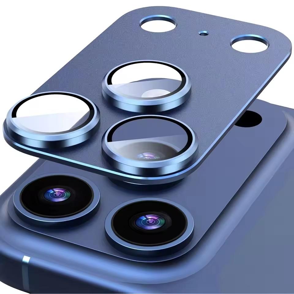 1 шт. Защитная пленка для iPhone 17 Pro Max/iPhone 17 Pro/17 Air Полное покрытие Ультратонкий Защита объектива камеры Металлическая рамка Новый