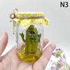 1 шт. Скульптура «Сердитый огурец в банке» Забавная банка Аоцзяо Огурец Мультяшный Дисплей Креативная Мини-скульптура сердитого огурца из прозрачного стекла