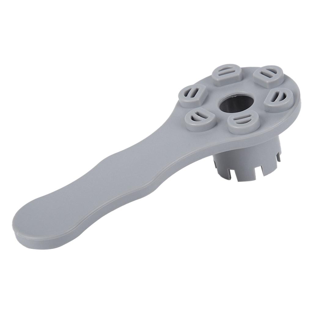 PVC 8 Groove Safety Air Valve Wrench 6 Hole Pressure Relief Valve Spanner Gray for Inflatable Boat
