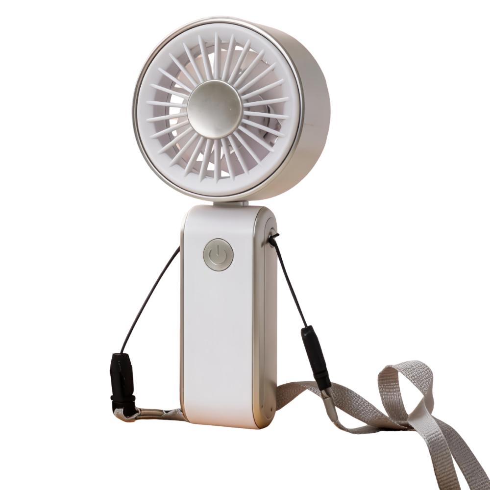 Quiet Operation Handheld Mini Fan Foldable Neck Hanging Small Fan Personal Cooling Fan Office