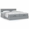 Maison Exclusive - Cadre de lit ottoman et matelas gris clair 180x200cm tissu