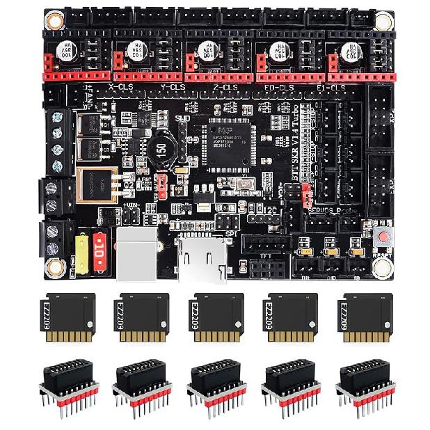 BIGTREETECH SKR V1.4 Turbo 32-битная плата управления DIY для большинства FDM 3D-принтеров, материнская плата, совместима с сенсорным экраном серии TFT / 12864LCD, поддержка
