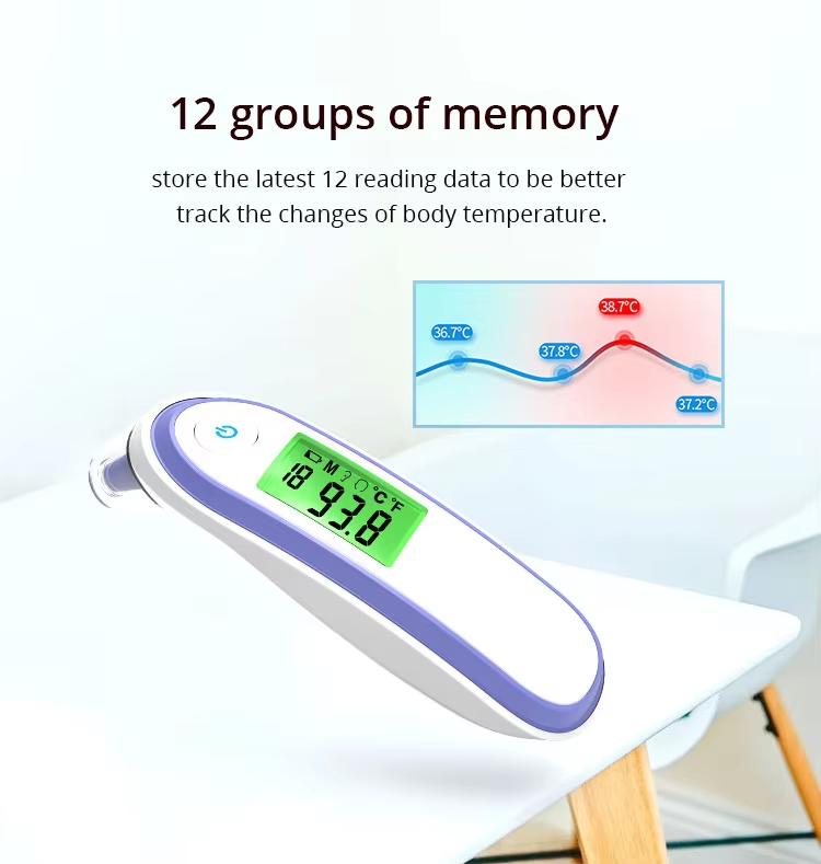 JYTOP Portable Digital Clinical Medical Probe Baby Test Fever Thermometers Infrared Ear Thermometer