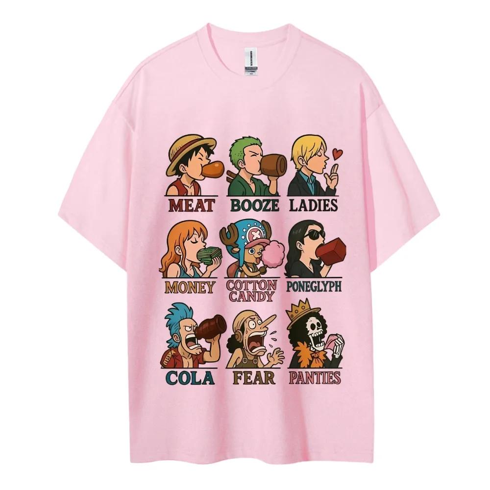 One Piece Anime Classic Characters Printed Tshirt Mens and Womens Tshirt Mens Top Sports Tshirt Mens Tshirt Summer Tee
