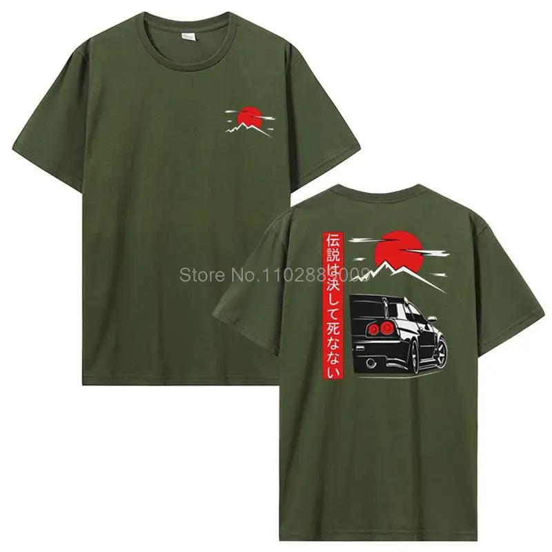 Japanese Style Car T Shirt Original Design EU Size 100% Cotton T-shirt Anime Funny Tshirt Tops Hip Hop Tee Streetwear